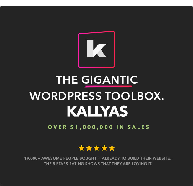 Kallyas the Gigantic WordPress Toolbox
