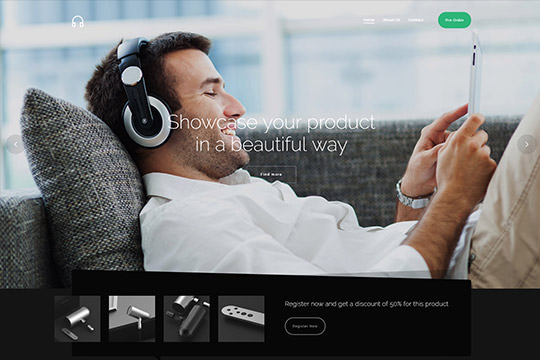 Product Landing Page WordPress Theme