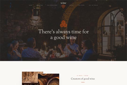Wineries and Vineyards WordPress Theme