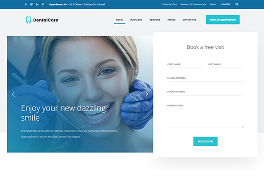 Dental Dentist WordPress Theme