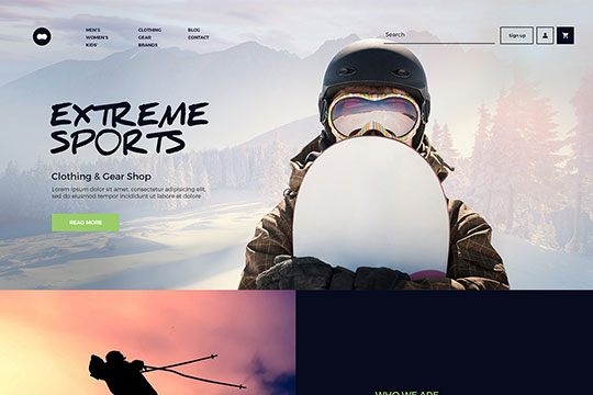 Winter Sports WordPress Theme