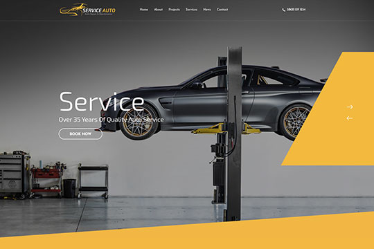 Auto Service auto tunning repair shop WordPress Theme